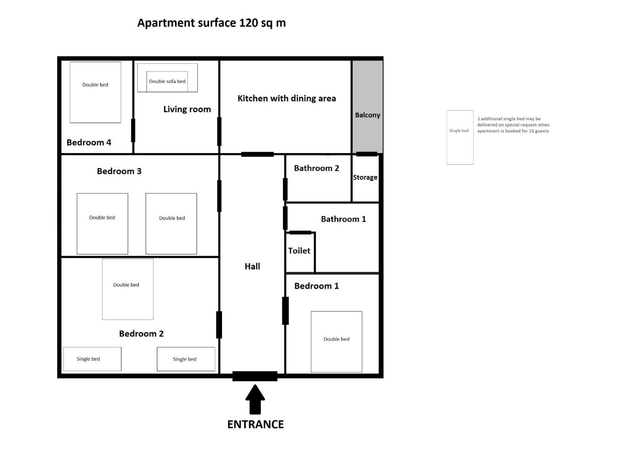Spacious Zyblikiewicza Street Apartment Krakow